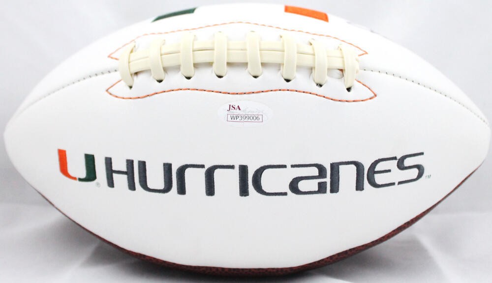Lamar Miller Signed Miami Hurricanes Logo Football