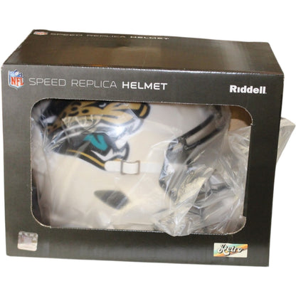 Travis Hunter Autographed Jacksonville Jaguars Full Size Retro Helmet