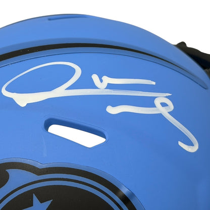 Derrick Mason Autographed Tennessee Titans Rave Mini Helmet
