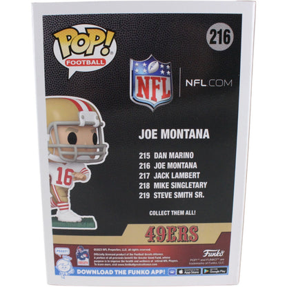 Joe Montana Autographed San Francisco 49ers Funko Pop! #216 (HOF)