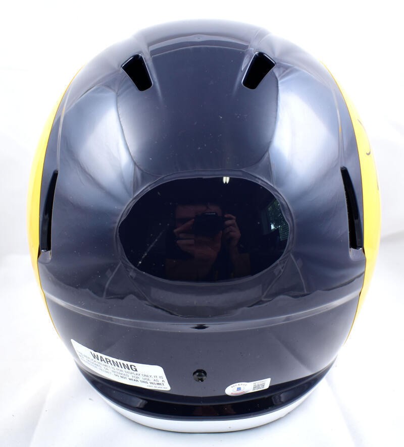 Kurt Warner Full Size Helmet St. Louis Rams Signed SB Champs Black