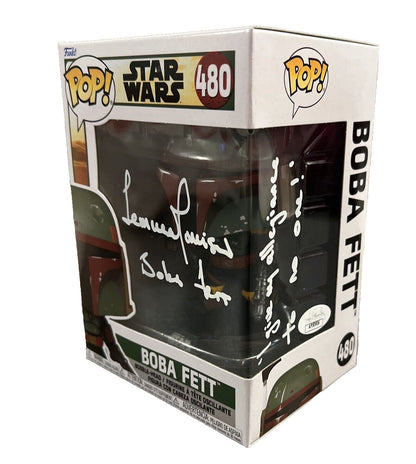Temuera Morrison Signed Boba Fett #480 Star Wars Funko Pop JSA COA
