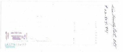 Vin Scully Signed 1987 First Interstate Bank Check