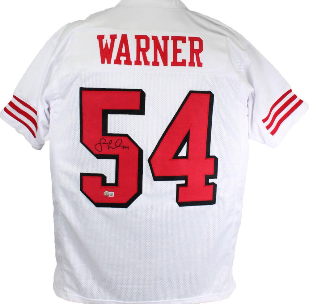 Fred Warner Signed San Francisco 49ers White Color Rush Jersey