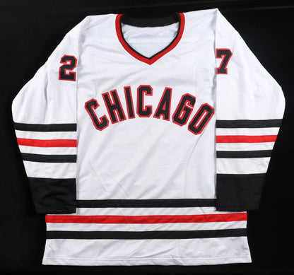 Jeremy Roenick Signed Chicago Blackhawks White Custom Jersey "HOF 24"