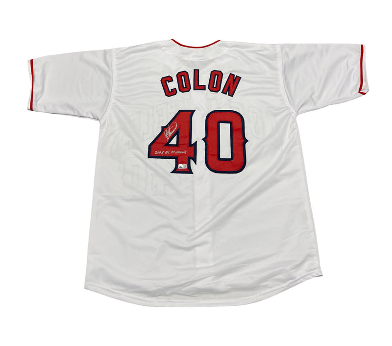 Bartolo Colon Signed Los Angeles Angels Custom Jersey (2005 AL Cy Young)