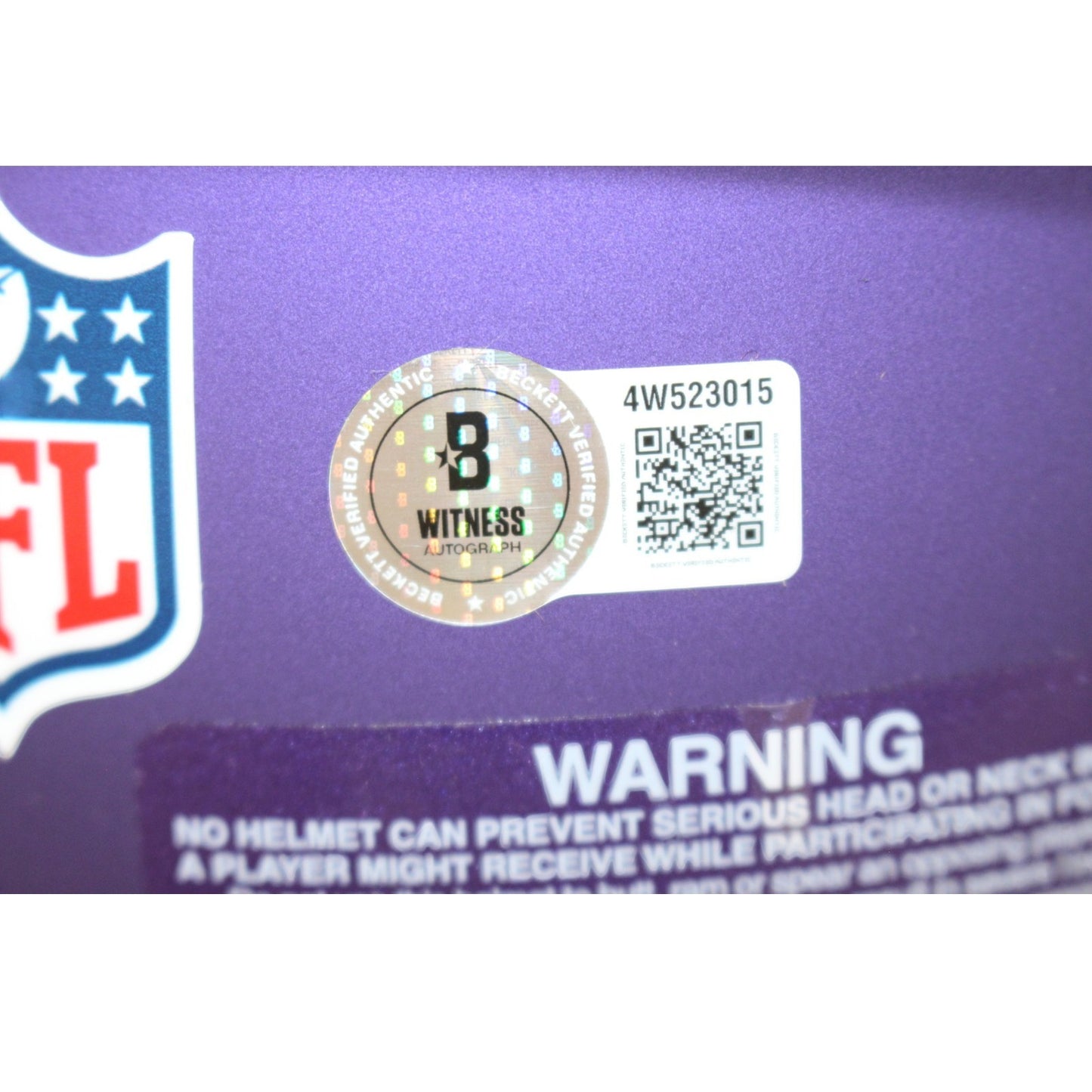 Randy Moss Signed Minnesota Vikings Full Size Authentic Helmet