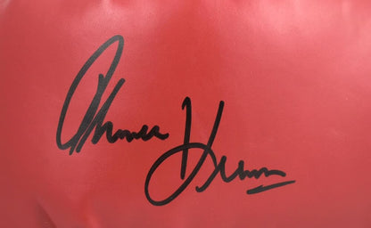 Tommy Hearns Signed Red Everlast Boxing Glove