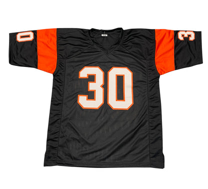 Ickey Woods Signed Cincinnati Bengals Custom Jersey (Ickey Shuffle)