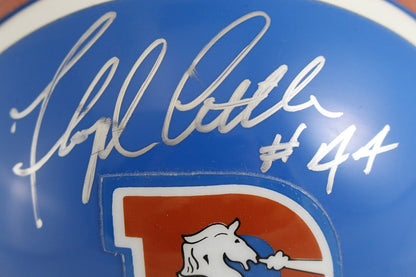 Floyd Little Signed Denver Broncos Throwback Mini Helmet (VSR4)