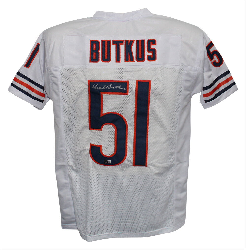 Dick Butkus Signed Chicago Bears Pro Style Jersey (White)