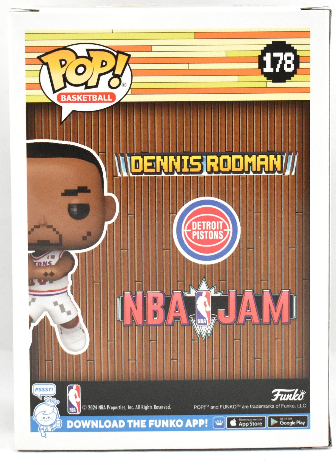 Dennis Rodman Signed Detroit Pistons Funko Pop #178