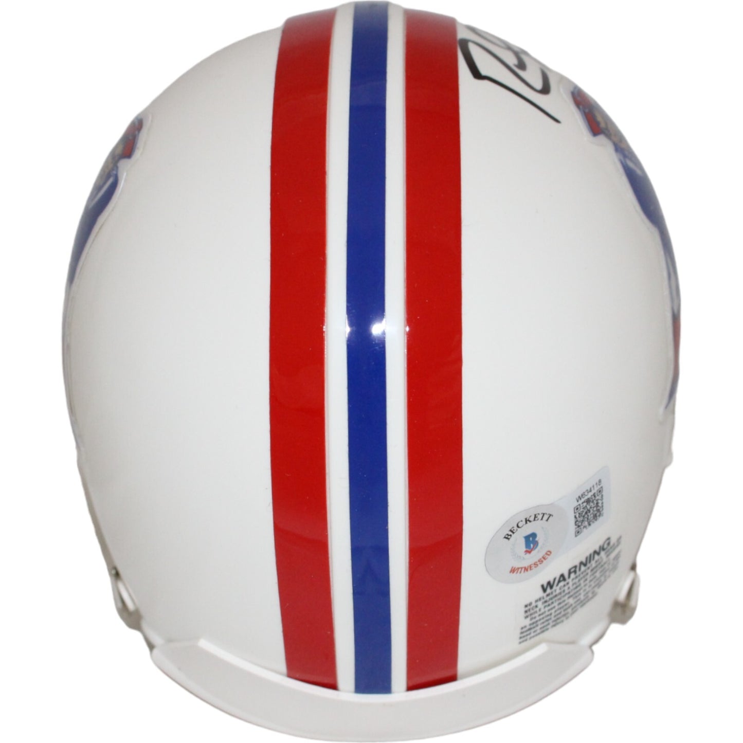 Randy Moss Signed New England Patriots Throwback VSR4 Mini Helmet