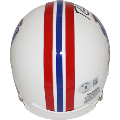 Randy Moss Signed New England Patriots Throwback VSR4 Mini Helmet