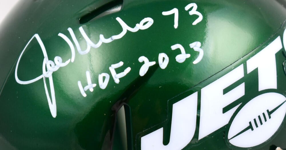 Joe Klecko Signed New York Jets Speed Mini Helmet - HOF 2023