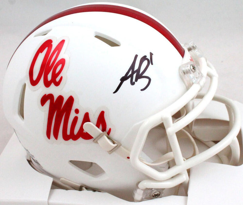 A.J. Brown Autographed Ole Miss Rebels Speed Mini Helmet