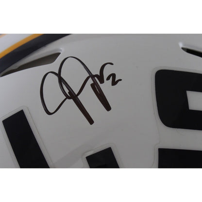Justin Jefferson Autographed LSU Tigers Authentic White Helmet