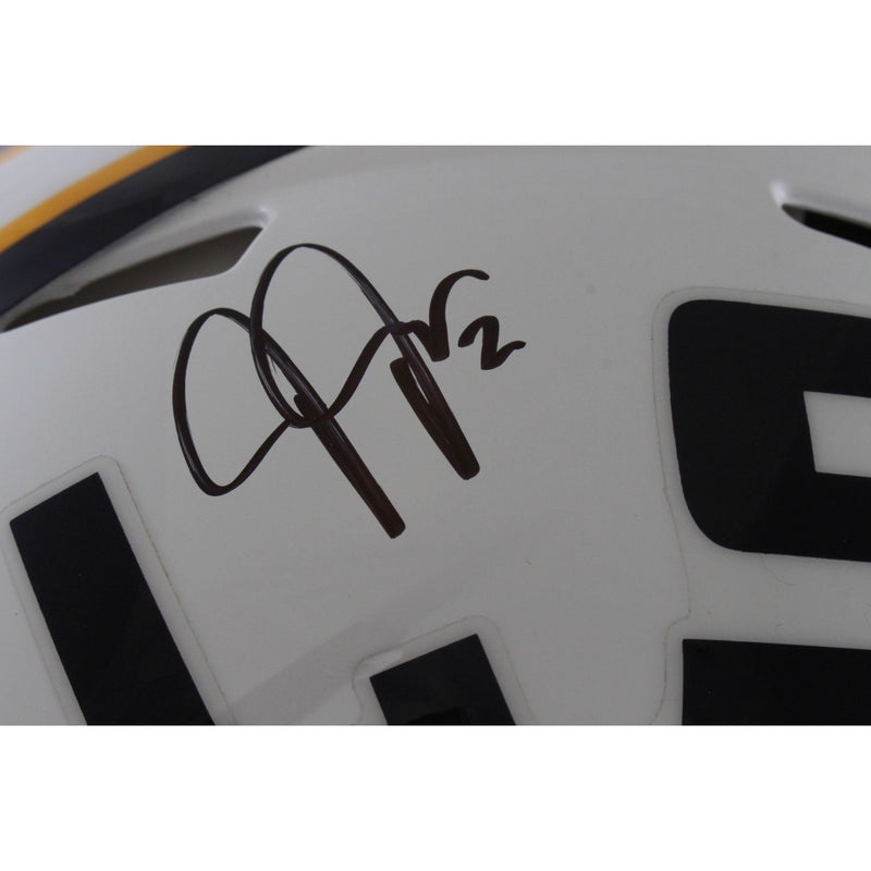 Justin Jefferson Autographed LSU Tigers Authentic White Helmet