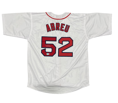 Wilyer Abreu Boston Red Sox Signed Custom White Jersey