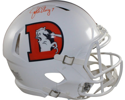 John Elway Signed Denver Broncos 2023 Alternate Full Size Authentic Helmet