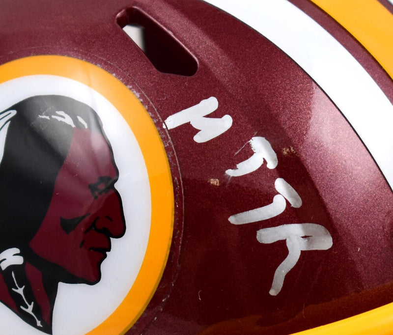 Ricky Sanders Autographed Washington Speed Mini Helmet HTTR Inscription