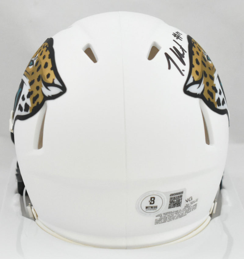 Travis Hunter Signed Jacksonville Jaguars 2024 Alternate Mini Helmet