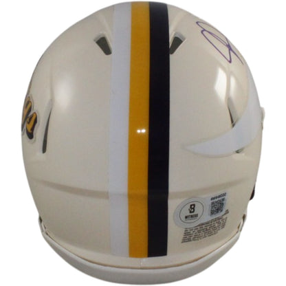 Justin Jefferson Minnesota Vikings Autographed Retro Mini Helmet (Beckett COA)