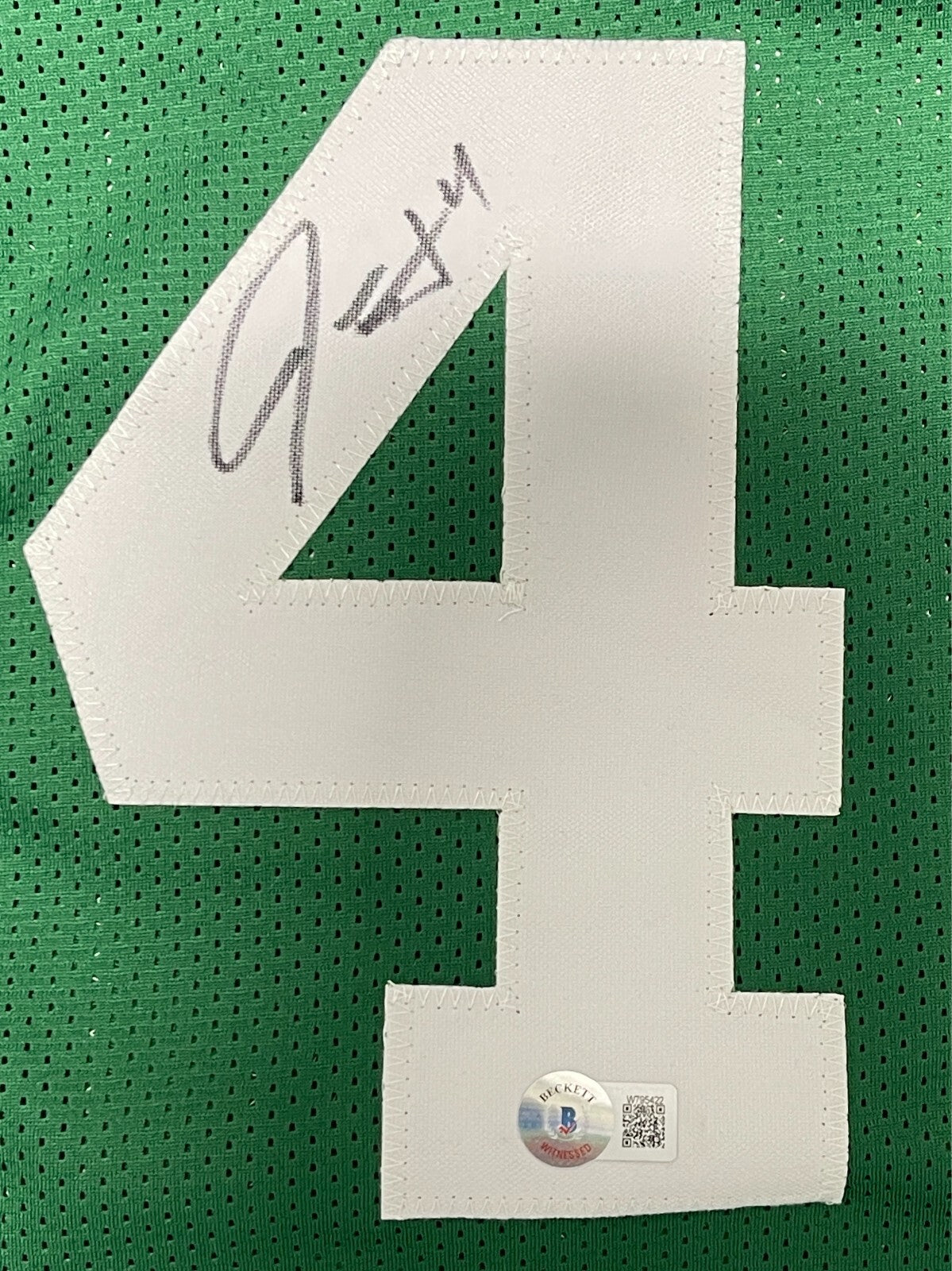 Jrue Holiday Boston Celtics Autographed Custom Jersey (Beckett Witness)