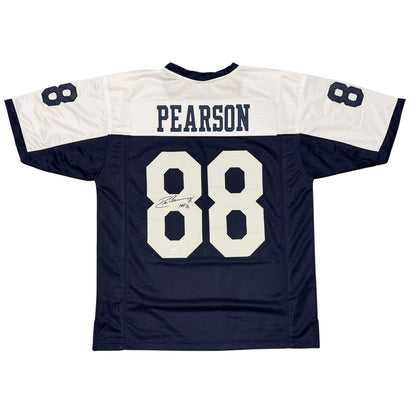 Drew Pearson Signed Dallas Cowboys Custom Jersey (HOF 21) JSA Witness