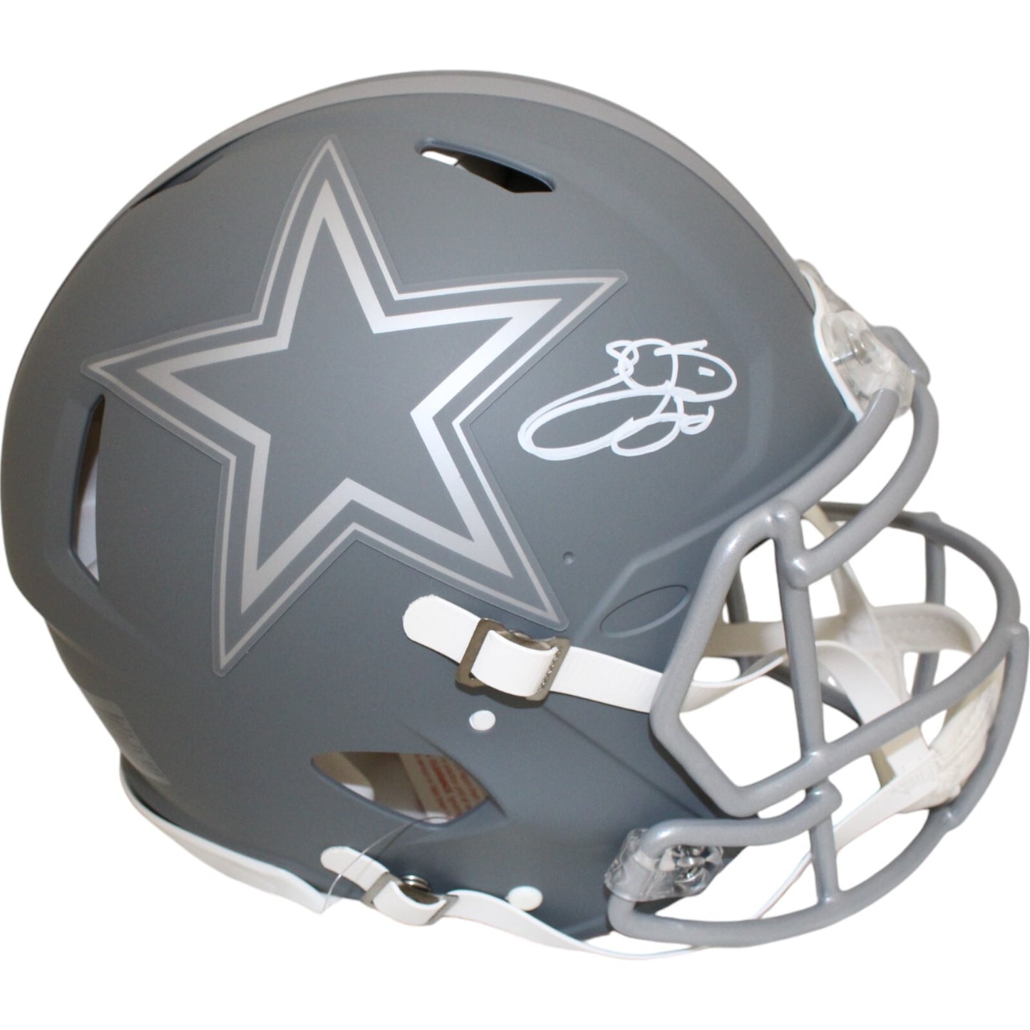Emmitt Smith Dallas Cowboys Autographed Full Size Authentic Slate Helmet