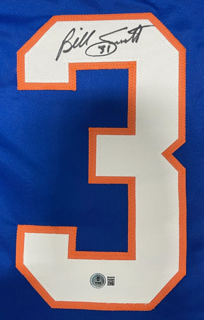 Billy Smith Autographed New York Islanders Custom Jersey (Beckett BAS)
