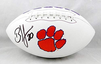 Brian Dawkins Signed Clemson Tigers Logo Football - Black Edition
