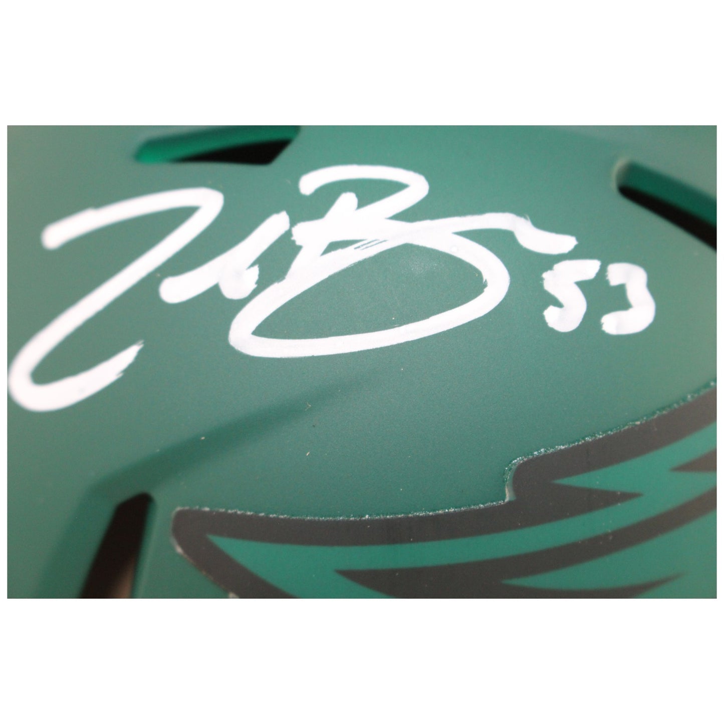 Zack Baun Philadelphia Eagles Rave Mini Helmet Autographed