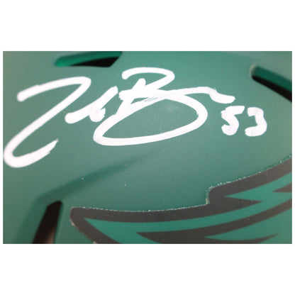 Zack Baun Philadelphia Eagles Rave Mini Helmet Autographed