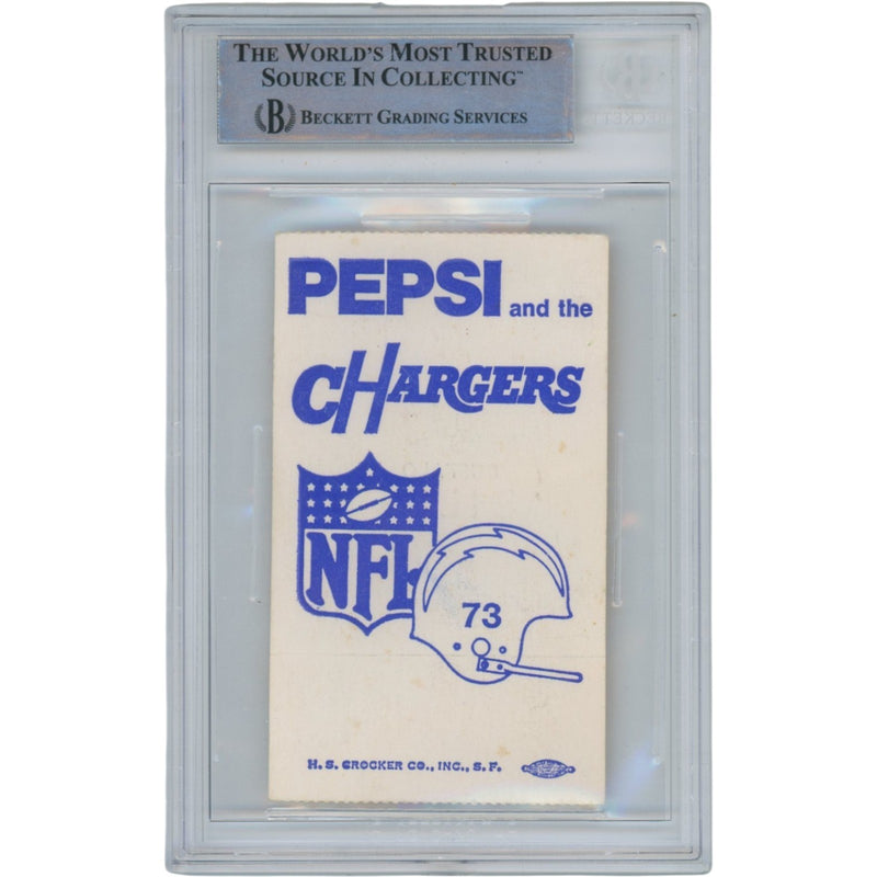 O.J. Simpson Signed 1973 Ticket Stub Buffalo Bills Beckett Slab