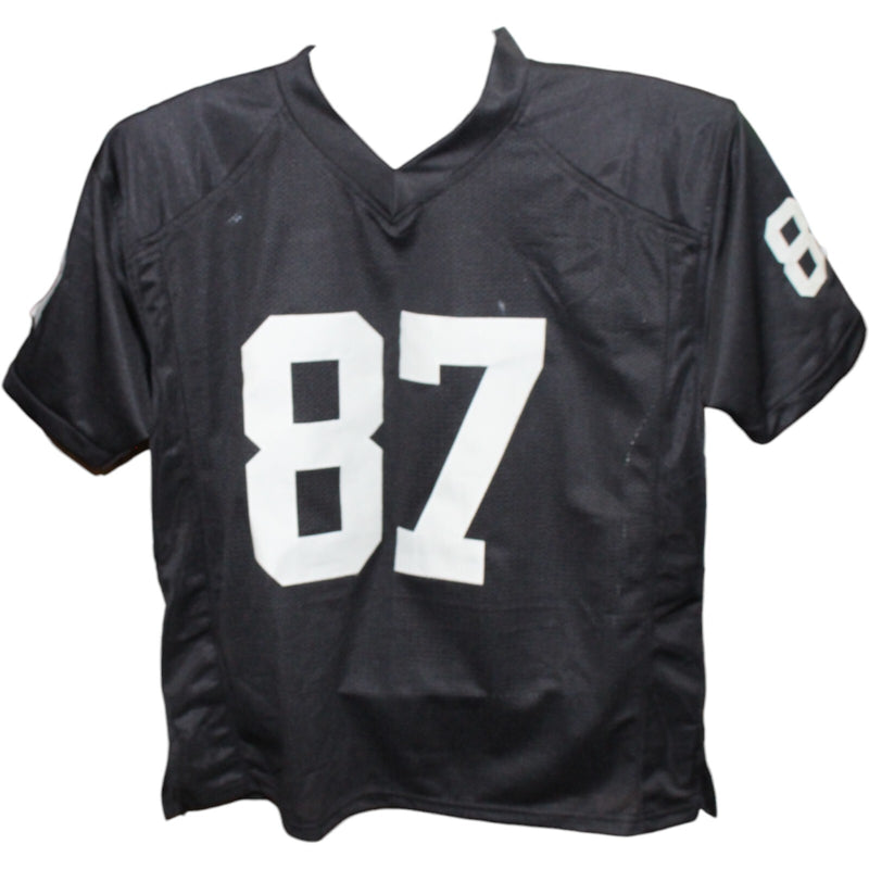 Michael Mayer Autographed Raiders Style Black Jersey "Raider Nation" BAS