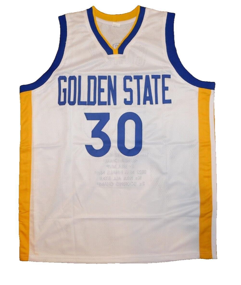 Steph Curry Signed Golden State Warriors Custom Stat Jersey (JSA COA)