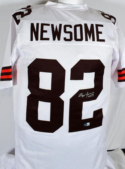 Ozzie Newsome Autographed Cleveland Browns Custom White Jersey
