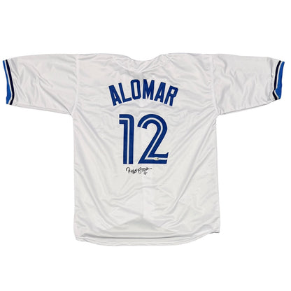 Roberto Alomar Autographed Toronto Blue Jays Custom Baseball Jersey (JSA)