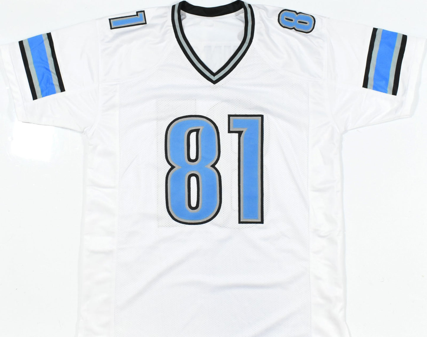 Calvin Johnson Autographed Detroit Lions White Custom Jersey