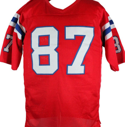 Ben Coates Autographed New England Patriots Style Red Custom Jersey