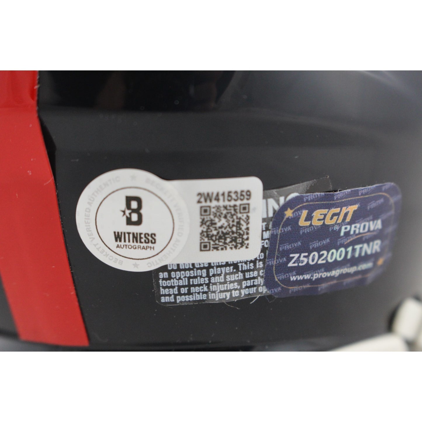 Lawrence Taylor Signed New York Giants Throwback Speed Mini Helmet