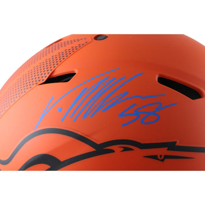 Von Miller Denver Broncos Autographed Full Size Authentic Rave Helmet