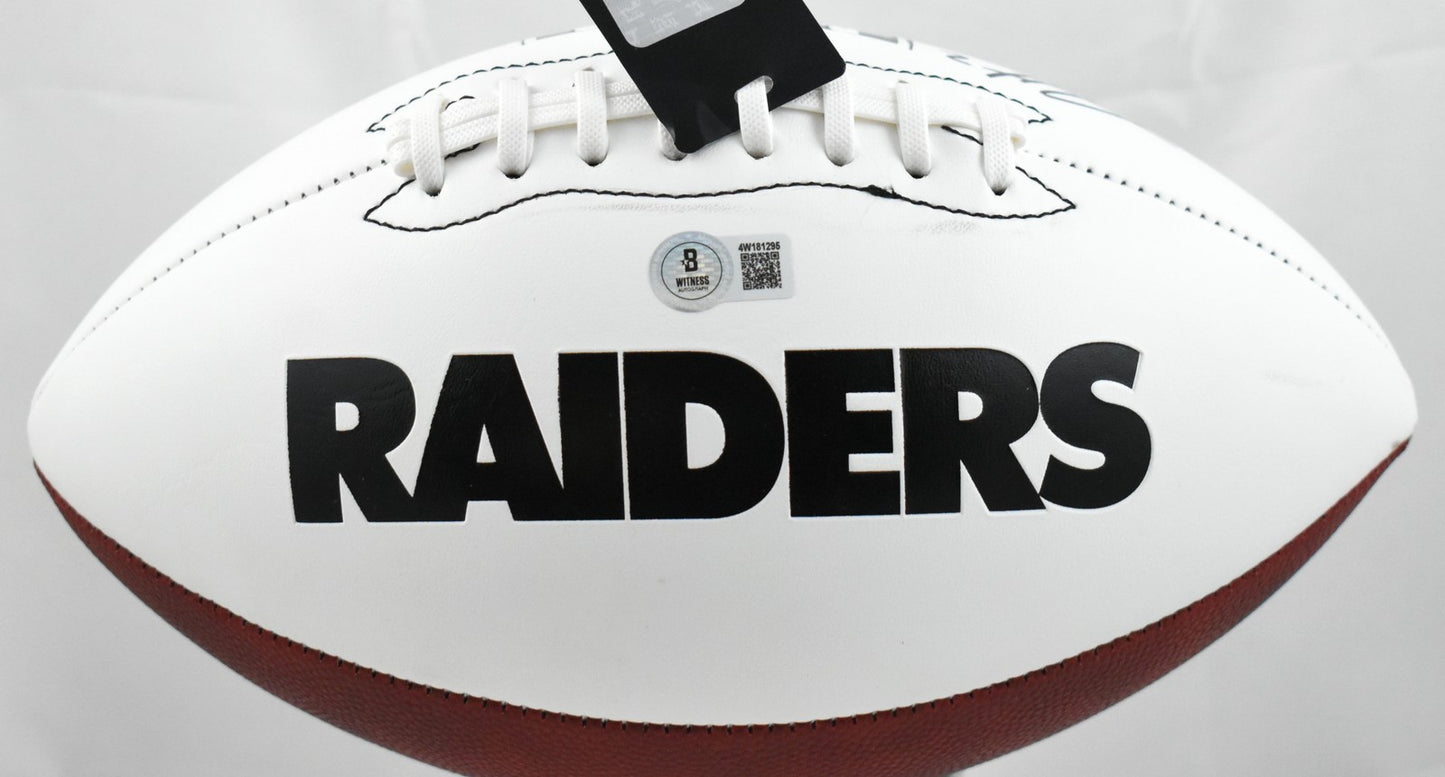 Ashton Jeanty Signed Las Vegas Raiders Logo Football