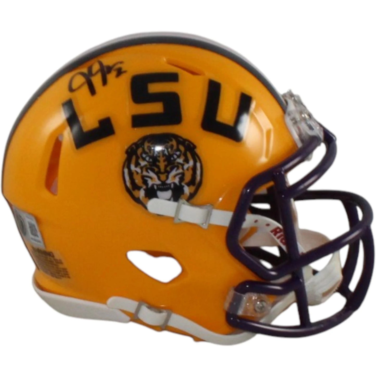 Justin Jefferson Signed LSU Tigers Mini Helmet