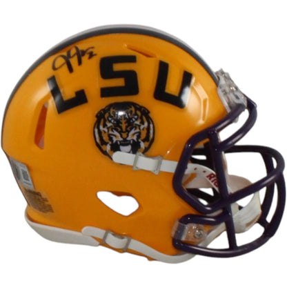 Justin Jefferson Signed LSU Tigers Mini Helmet