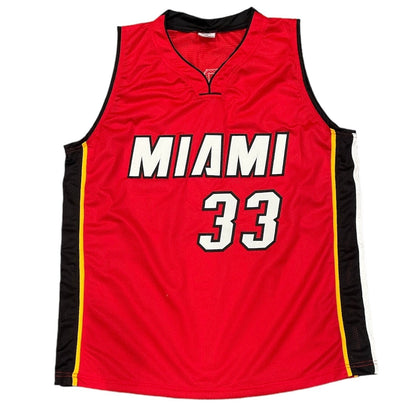 Alonzo Mourning Signed Miami Heat Custom Basketball Jersey Beckett COA