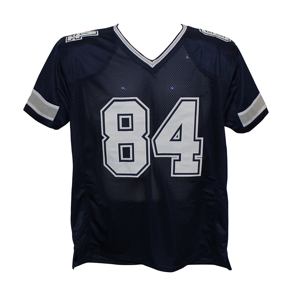 Jay Novacek Signed Dallas Cowboys Custom Blue Football Jersey Beckett BAS