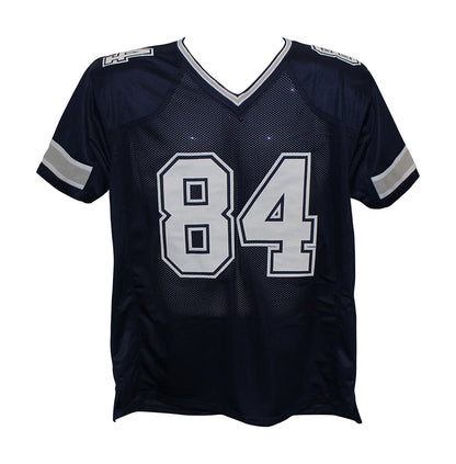Jay Novacek Signed Dallas Cowboys Custom Blue Football Jersey Beckett BAS
