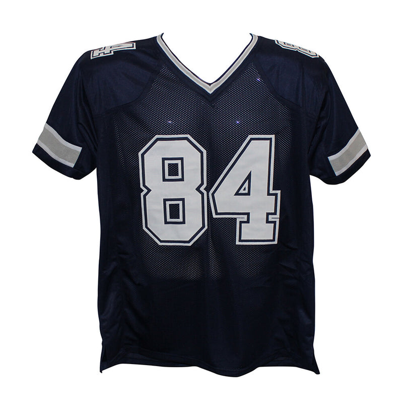 Jay Novacek Signed Dallas Cowboys Custom Blue Football Jersey Beckett BAS
